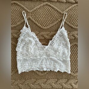 Free People Bralette / White size Small